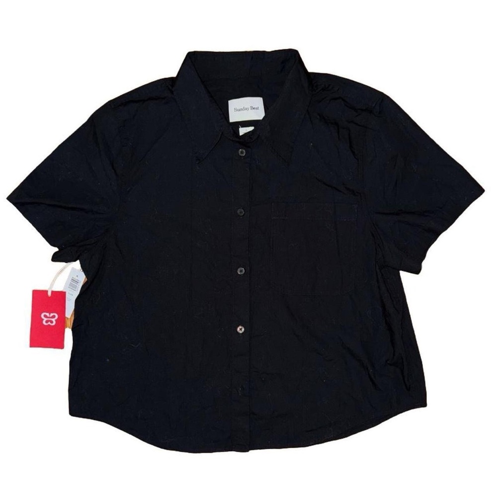 Aritzia’s Sunday Best Eliza black shirt NWT